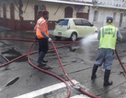 Dominica: cleaning up.