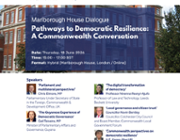Join the Marlborough House Dialogue: Pathways to democratic resilience