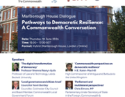 Join the Marlborough House Dialogue: Pathways to democratic resilience